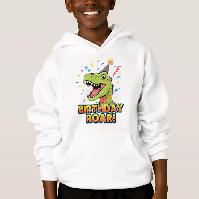 Birthday Roar Cute Dinosaur Birthday Party Design (Anverso)