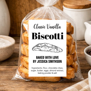 Biscotti Personalizado Hecho a mano etiqueta BIS00