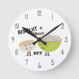 Biscuit y Gravy BFF Reloj divertido