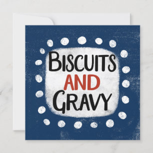 Biscuits Y Tarjeta De Saludo Grave