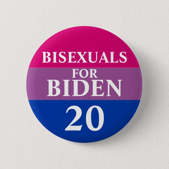 Bisexuales para botón Biden (Anverso)