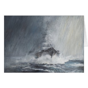 Bismarck a través de las cortinas del aguanieve d
