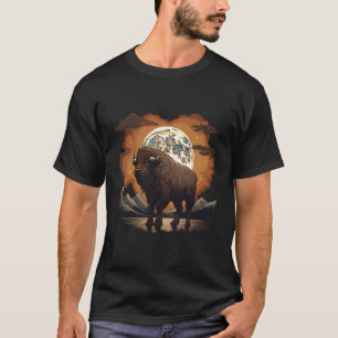 Biso americano de la camiseta de búfalo norteameri
