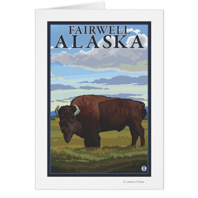 Bison Scene - Fairwell, Alaska (Frente)