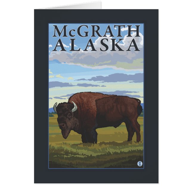 Bison Scene - McGrath, Alaska (Frente)