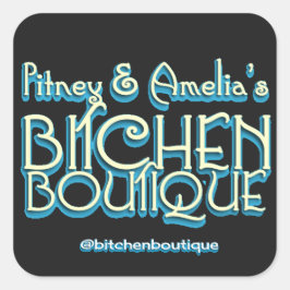 Bitchen Boutique Title Square Pegatinas (6)