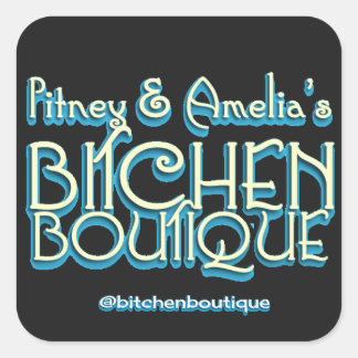 Bitchen Boutique Title Square Pegatinas (6)