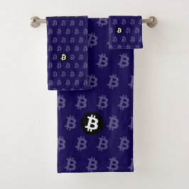Bitcoin Azul Oscuro