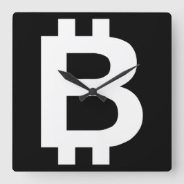 Bitcoin B reloj de pared Guay
