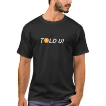 Bitcoin masculino dice camiseta U