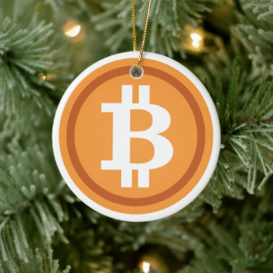 Bitcoin Navidad Árbol Ornamento Crypto Holiday