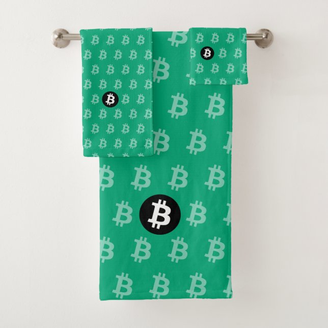 Bitcoin Verde-Azul (Estilo 2) (In situ)