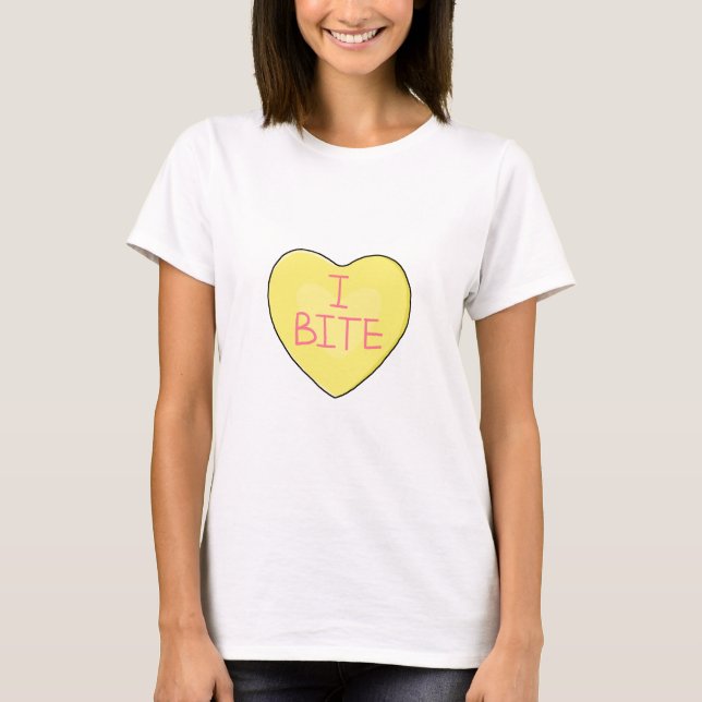Bite la camiseta anti-El día de San Valentín (Anverso)