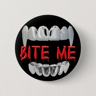 Bite Me Bloguea Y Botón De Los Dientes
