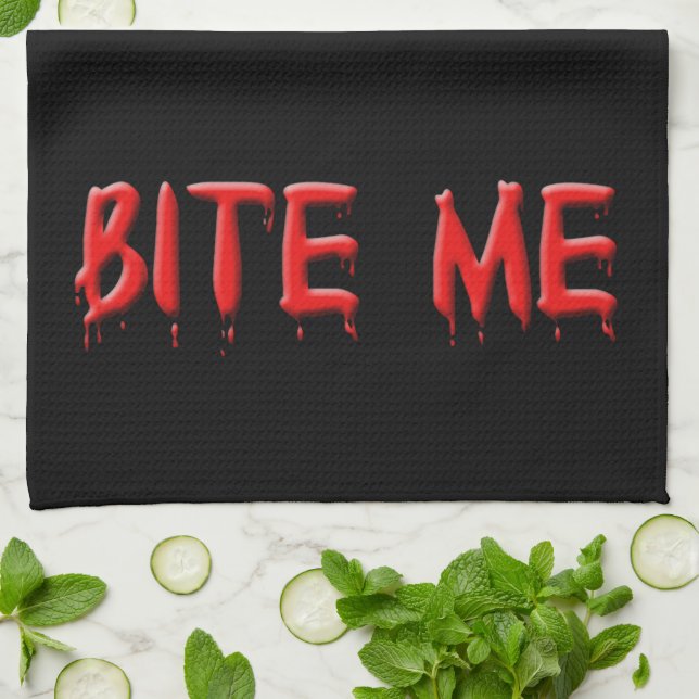 Bite Me Kitchen Toalla (Doblado)