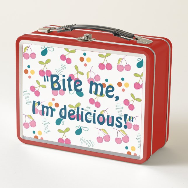 Bite Me Metalizado Lunchbox (Anverso)