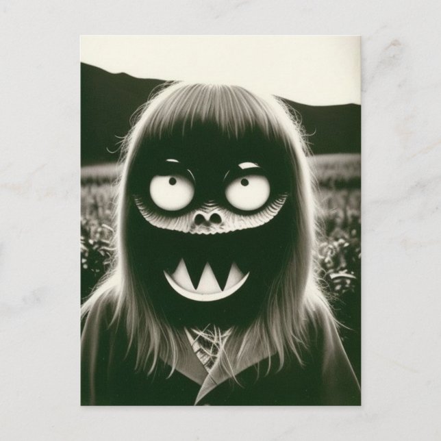 Bizarre postal de Halloween (Anverso)