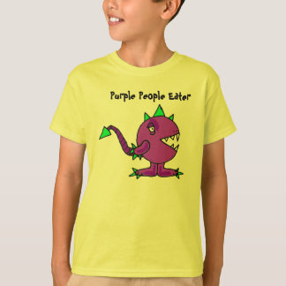 BJ camisa púrpura divertida del monstruo del