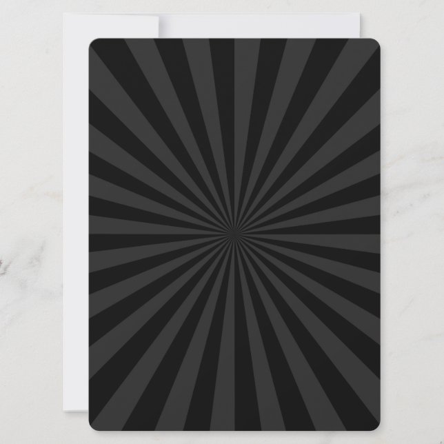Black and Charcoal Burst Decor Customize This (Anverso)