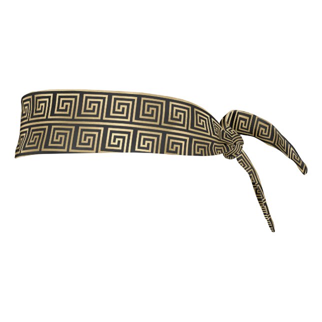 Black and Gold Greek Key Pattern  (Girar 90)