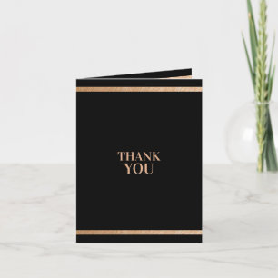 Black and Gold, tarjeta de agradecimiento al clien