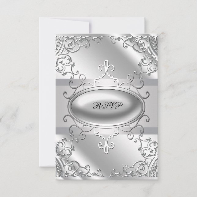 Black and Silver RSVP (Anverso)