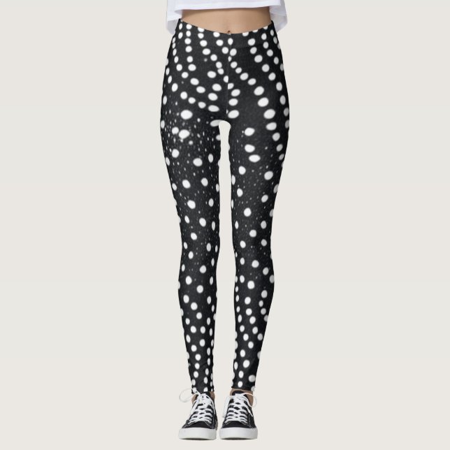 Black and White  Design Leggings (Anverso)