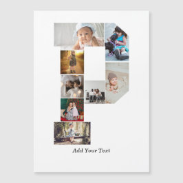Black and White Letter P Photo Collage