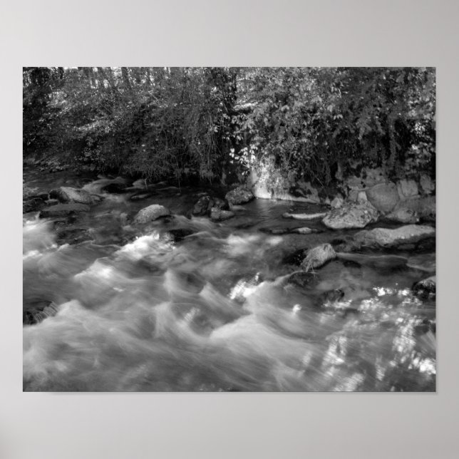 Black and white "Mountain River" posters (Frente)