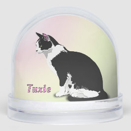 Black and White Tuxedo Cat Personalized