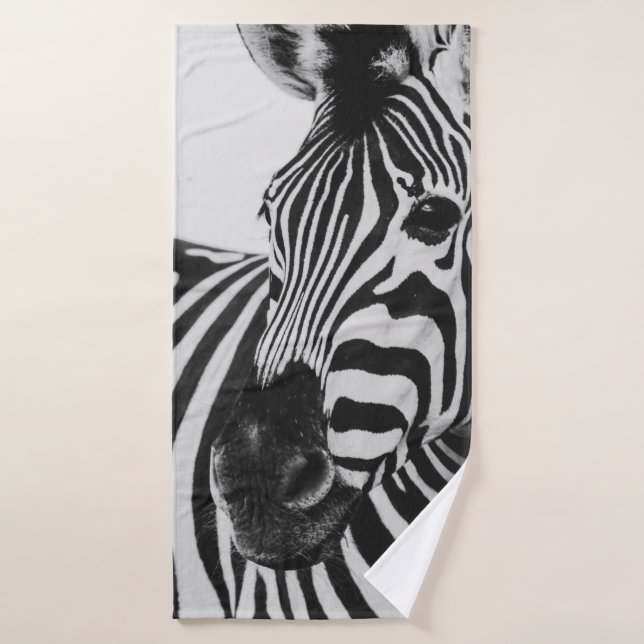 BLACK AND WHITE ZEBRA (Toalla de baño)