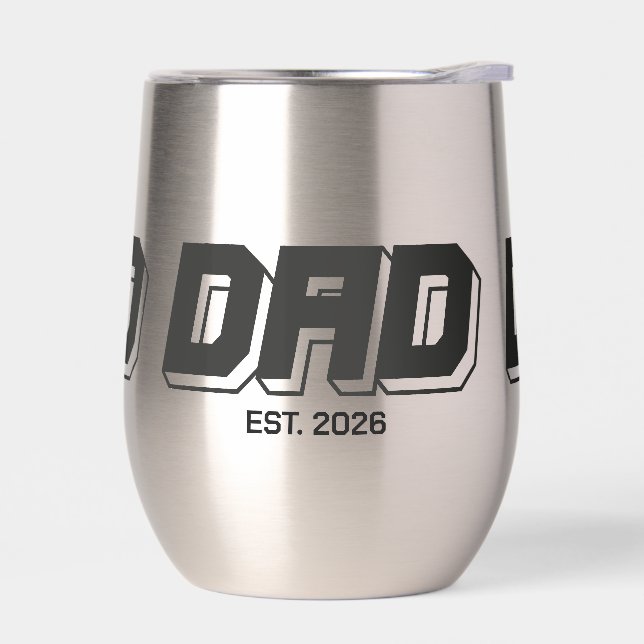 Black Bold Established New Dad Gift (Izquierdo)