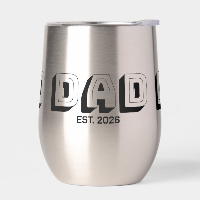 Black Bold Varsity Established Dad (Izquierdo)