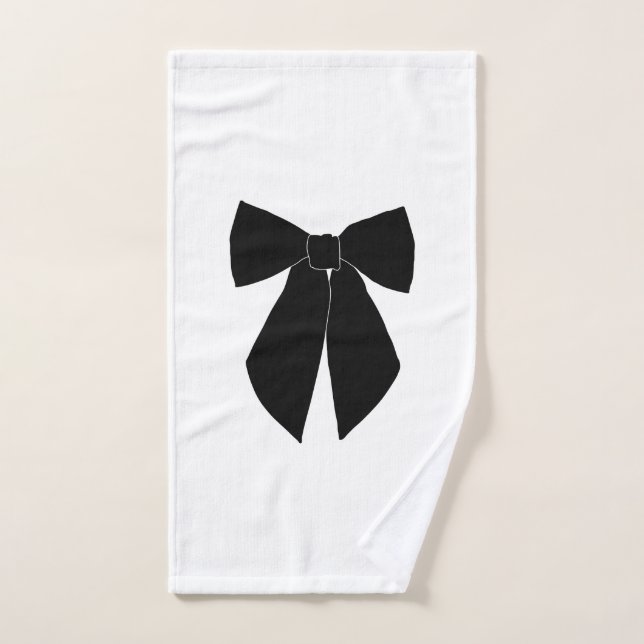 Black Bow (Toalla de mano)