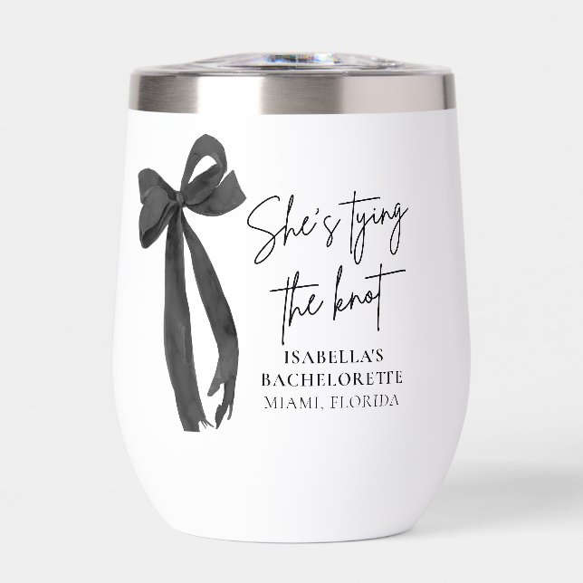 Black Bow Ella está atando el nudo Despedida de so (Frente)