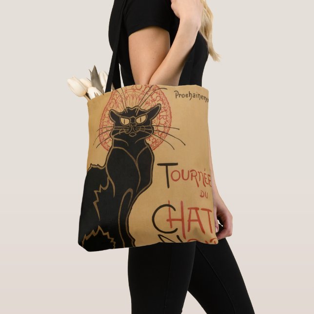 Black Cat Art Nouveau - Bolsa de Tote (Detalle)