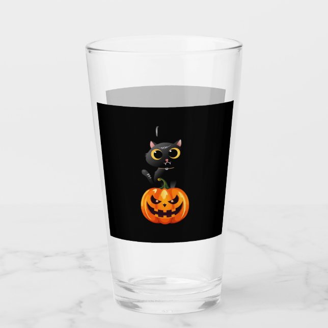 Black Cat Halloween Design � Spooky Pumpkin Art fo (Anverso)