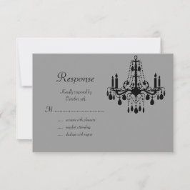 Black Chandelier and Bats RSVP