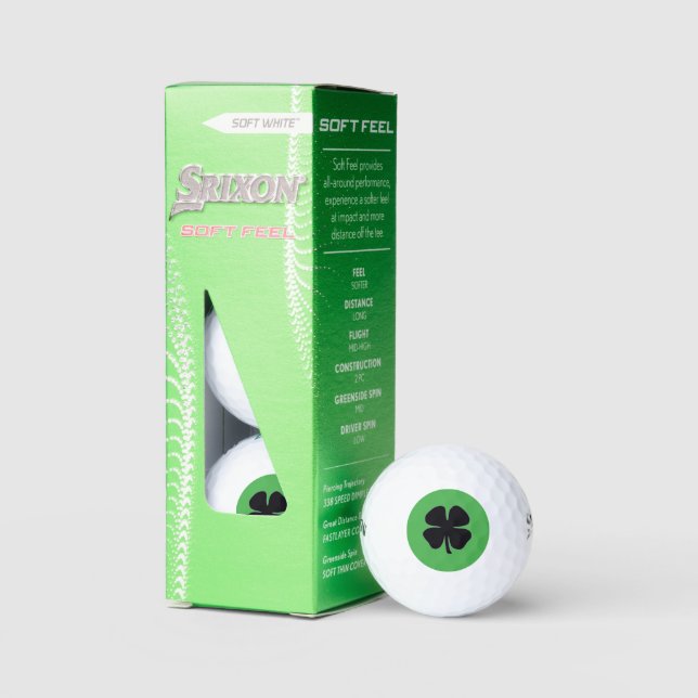 Black Clover verde Srixon Soft Feel bolas de golf  (Embalaje)