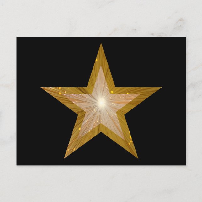 Black de postal Gold Star (Anverso)