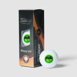 Black Dragon Green Titleist Pro V1 pelotas de golf