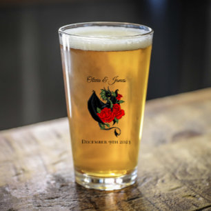 Black Dragon Red Roses Fantasy