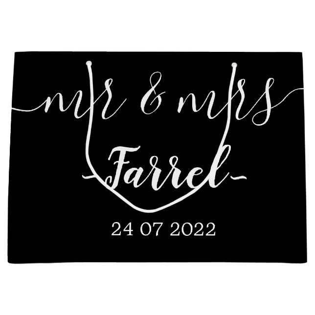 Black Elegant Mr. y la bolsa de regalo del Día de  (Anverso)