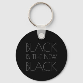 Black es el nuevo Black - Llavero de Tipografía