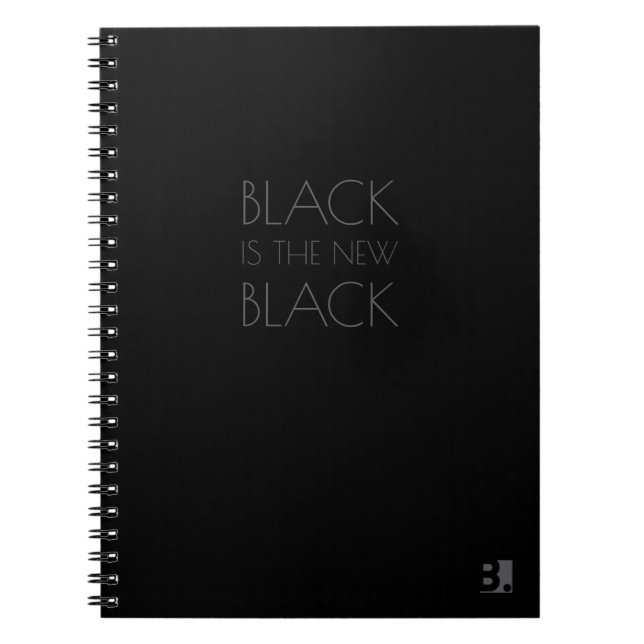 Black es el nuevo negro - Cuaderno de tipografía (Frente)