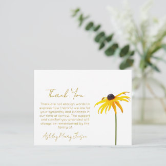 Black Eyed Susan | Tarjeta de agradecimiento por d