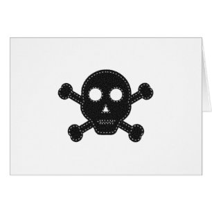 Black Felt Skull