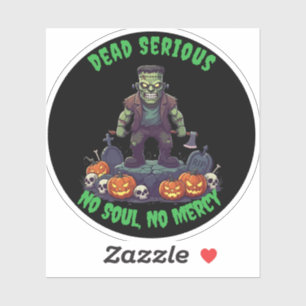 🖤 Black Frankenstein Halloween Pegatina 💀 🎃