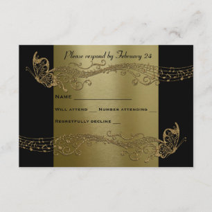 Black Gold Butterfly Music Fidelity rsvp
