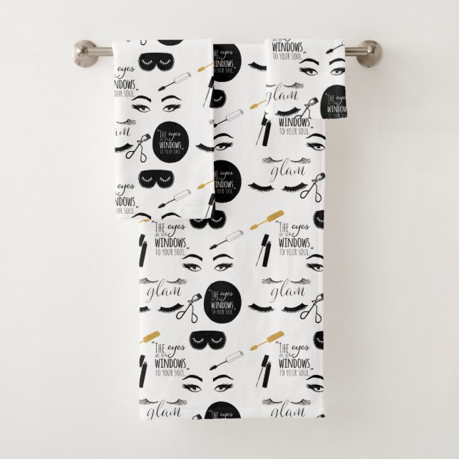 Black Gold Eyelashes Glam (In situ)